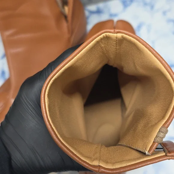 Boots Split Toe High Heel Women Boots Leather Women Shoes - Picture 9 of 11